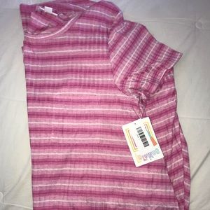 NEW Large Carly Pink and White Stripes SOFT 💕